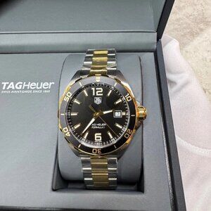 Authentic Tag Heuer 41mm Formula 1 Black Gold Quartz Men's Watch WAZ1121.BB0879